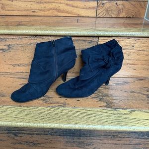 Apt 9 Black Suede Booties - Size 9.5